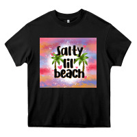 Black salty lil' beach Heavy Core Tee - MaliasSmallBusiness