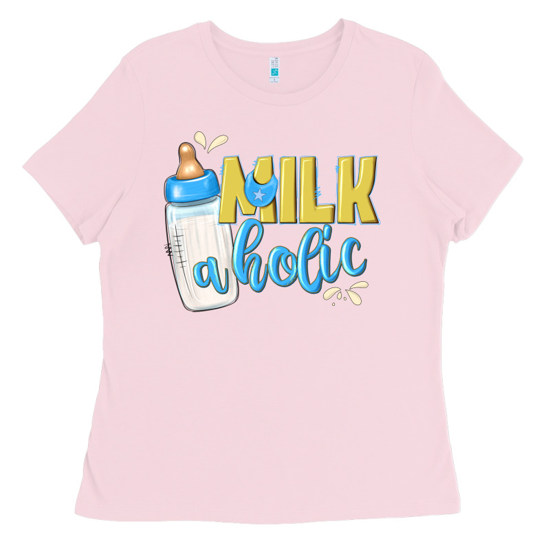 Milkaholic Boys Ladies Tee by NancyCooperArtShop | Teevron
