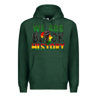 Sports Green We are black history Premium Hoodie - FaDigitalArtStudio