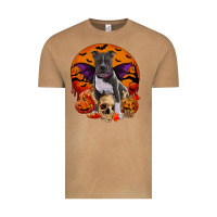 Vintage Camel halloween pitbull dog Vintage Tee - RanaPortraitStore