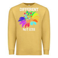 Antique Gold Different Not Less Daisy Autism Puzzle Premium Sweatshirt - CowhideDigitalArt