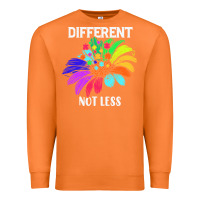 Carrot Different Not Less Daisy Autism Puzzle Premium Sweatshirt - CowhideDigitalArt