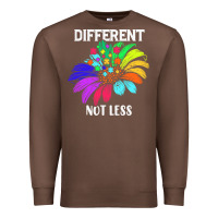 Chestnut Different Not Less Daisy Autism Puzzle Premium Sweatshirt - CowhideDigitalArt