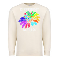 Sandshell Different Not Less Daisy Autism Puzzle Premium Sweatshirt - CowhideDigitalArt