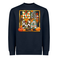 Navy fall mama Heavyweight Sweatshirt - CowGirlArtShop