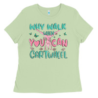 Matcha why walk then you can cartwheel Ladies Tee - MaliasSmallBusiness