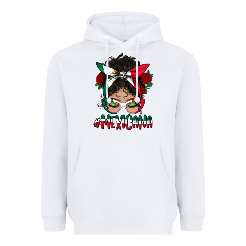 Mexicana Messy Bun Mama Heavyweight Hoodie by BundleAndBundleShop | Teevron