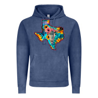 Vintage Denim Western Sunflower, Rose, Gemstsone, Turquoise Bull Skull Vintage Hoodie - Bettercallsaul
