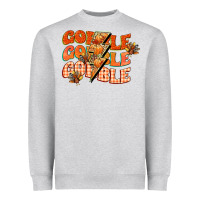 Heather Grey gobble gobble gobble Heavyweight Sweatshirt - CowGirlArtShop