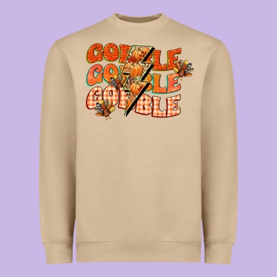 Gobble Gobble Gobble Heavyweight Sweatshirt Designed By Cowgirlartshop