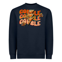 Navy gobble gobble gobble Heavyweight Sweatshirt - CowGirlArtShop