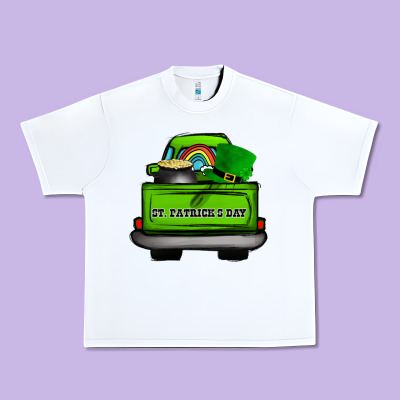 St Patrick's Day Truck Urban Heavy Tee Designed By Bettercallsaul