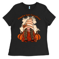 Black Pumpkin spice every thing Ladies Tee - NancyCooperArtShop