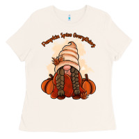 Bone Pumpkin spice every thing Ladies Tee - NancyCooperArtShop