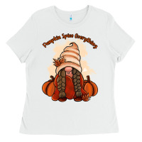 White Pumpkin spice every thing Ladies Tee - NancyCooperArtShop