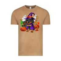 Vintage Camel Halloween dachshund puppy dog Vintage Tee - RanaPortraitStore