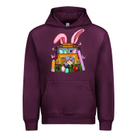 Mauve Wine school bus easter Urban Hoodie - Artiststas