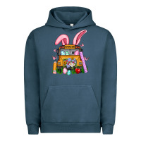 Pigment Midnight Navy school bus easter Urban Hoodie - Artiststas