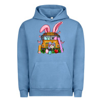 Pigment Pebble Blue school bus easter Urban Hoodie - Artiststas