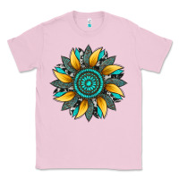 Bubblegum Pink sunflower gemstone leopard Classic Tee - Artiststas