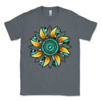 Charcoal Heather sunflower gemstone leopard Classic Tee - Artiststas