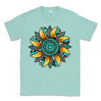 Seafoam sunflower gemstone leopard Classic Tee - Artiststas