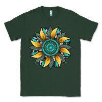 Sports Green sunflower gemstone leopard Classic Tee - Artiststas