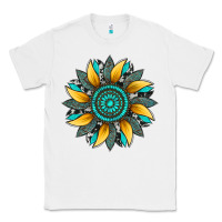 White sunflower gemstone leopard Classic Tee - Artiststas