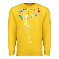 Lemon Dandelion Autism Puzzle Be Kind Premium Sweatshirt - CowhideDigitalArt