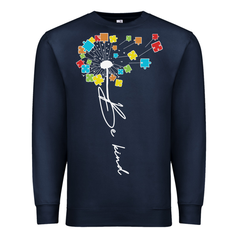 Dandelion Autism Puzzle Be Kind Premium Sweatshirt by CowhideDigitalArt | Teevron
