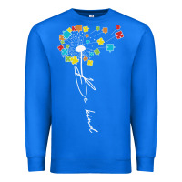 True Royal Dandelion Autism Puzzle Be Kind Premium Sweatshirt - CowhideDigitalArt