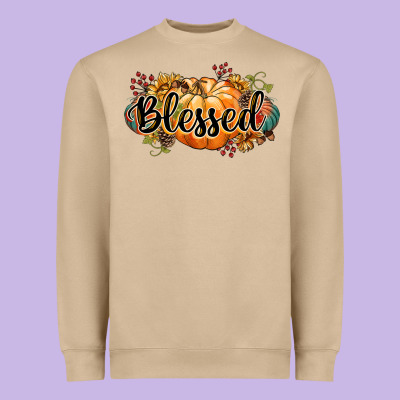 Blessed Heavyweight Sweatshirt Designed By Cowgirlartshop