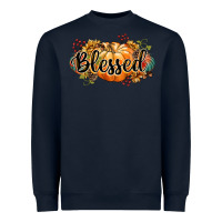 Navy blessed Heavyweight Sweatshirt - CowGirlArtShop