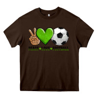 Peace Love Soccer Heavy Core Tee | Teevron