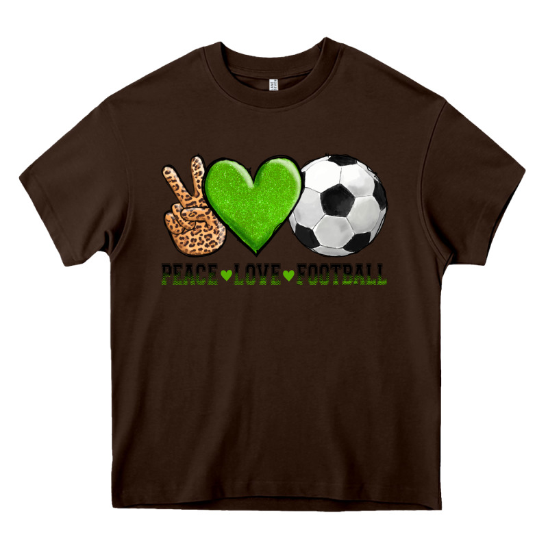 Peace Love Soccer Heavy Core Tee by AdoDesignShop | Teevron
