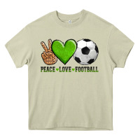 Mossy peace love soccer Heavy Core Tee - AdoDesignShop