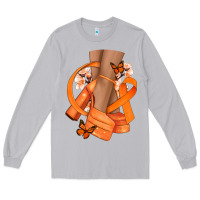 Moon Dust Kidney Cancer diva orange ribbon Long Sleeve Tee - NancyCooperArtShop