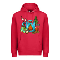 Cardinal Camping Coffee Premium Hoodie - FaDigitalArtStudio