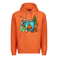 Carrot Camping Coffee Premium Hoodie - FaDigitalArtStudio