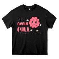 Black sorry brain full Heavy Core Tee - MaliasSmallBusiness