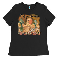 Black ain t going down til the sun comes up Ladies Tee - MaliasSmallBusiness