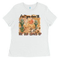 White ain t going down til the sun comes up Ladies Tee - MaliasSmallBusiness
