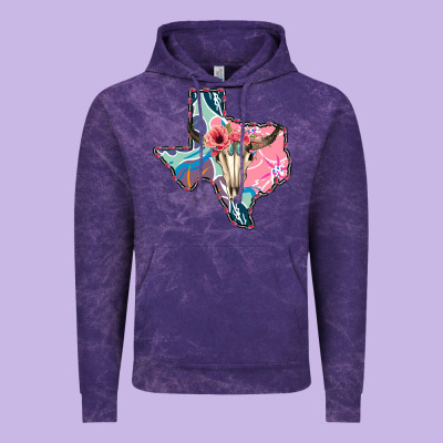 Texas Boho Bull Skull Vintage Hoodie Designed By Bettercallsaul