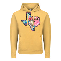 Vintage Mustard Texas Boho Bull Skull Vintage Hoodie - Bettercallsaul