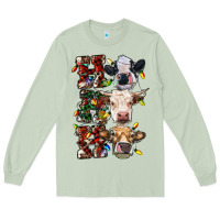 Matcha Ho Ho Ho Cows Long Sleeve Tee - RanaPortraitStore