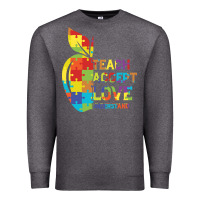 Charcoal Heather Autism Teach Accept Understand Love Premium Sweatshirt - CowhideDigitalArt