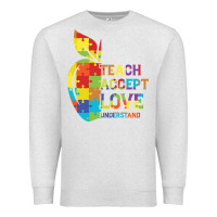 Oatmeal Heather Autism Teach Accept Understand Love Premium Sweatshirt - CowhideDigitalArt