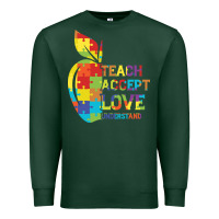 Sports Green Autism Teach Accept Understand Love Premium Sweatshirt - CowhideDigitalArt