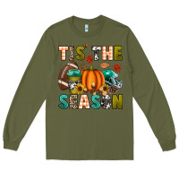 Army Green Tis' the season Long Sleeve Tee - texasbilliewilder