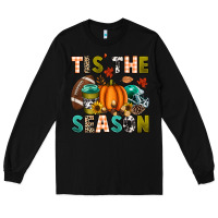 Black Tis' the season Long Sleeve Tee - texasbilliewilder